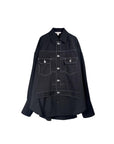 THE KEIJI Hybrid Denim Shirt With Belt