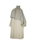 THE KEIJI Collarless Long Coat And Cape Set