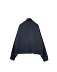 THE KEIJI Gradient Cable Print Zip Up Reversible Jacket