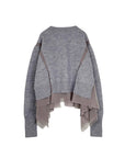 THE KEIJI Hybrid Tulle Knit Cardigan