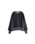 THE KEIJI Lace Layered Sweatshirt