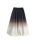 THE KEIJI Gradient Cable Print Balloon Skirt