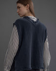 Cotton Poly Fringe Vest
