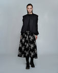 Floral Emb Linen Mix Culotte