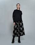 Floral Emb Linen Mix Culotte