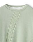 Handmade Crochet Deco Cotton Mix Twin Set Knit Top