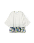 Vintage Floral Print Twin Set Top