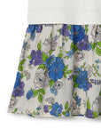 Vintage Floral Print Twin Set Top
