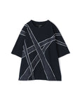 Layering Denim Patch Unisex Top
