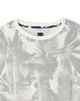 Floral Print Mesh Top