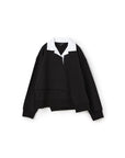 Bowling Collar ASY Hem Cut & Sewn Top