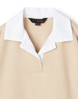 Bowling Collar ASY Hem Cut & Sewn Top
