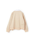 Bowling Collar ASY Hem Cut & Sewn Top