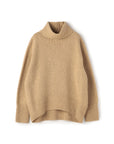 Wool Turtle Neck Chunky Knit Top
