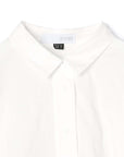 Irregular Hem Texture Cotton Blouse