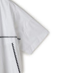 Contrast Stitch Emb Blouse