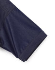 Rayon Poly Denim Like Button Up Blouse