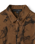 Kintsugi Print Oversized Poly Blouse