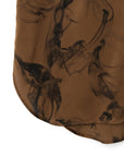 Kintsugi Print Oversized Poly Blouse
