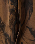 Kintsugi Print Oversized Poly Blouse