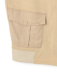 Ruffle Opening Cargo Pocket Cap Sleeve Cardigan