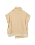 Ruffle Opening Cargo Pocket Cap Sleeve Cardigan