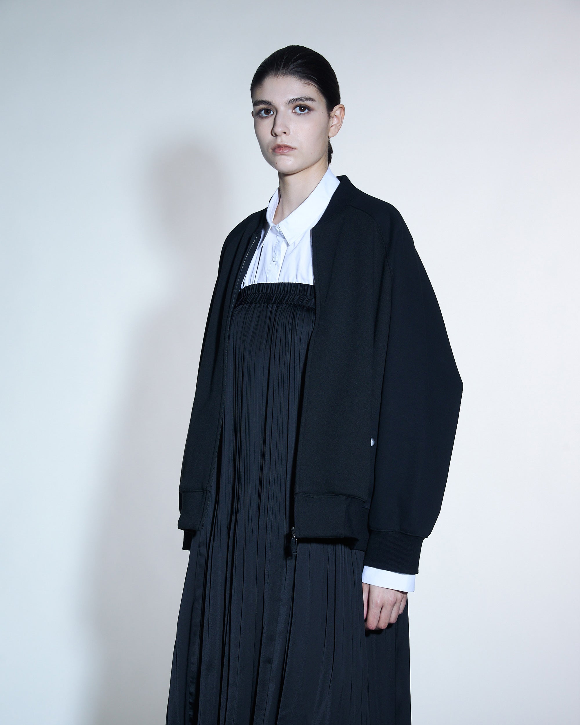 Zip Up Bubble Back Stadium Jumper Jacket