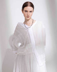 Reversible Cutwork Lace Drawstring Hem Top