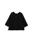 Reversible Cutwork Lace Drawstring Hem Top