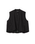 Bubble Hem Zip Up Gilet