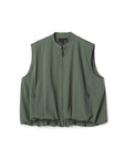 Bubble Hem Zip Up Gilet