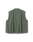 Bubble Hem Zip Up Gilet