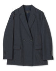 Denim Feel Mid Length Stretchy Blazer