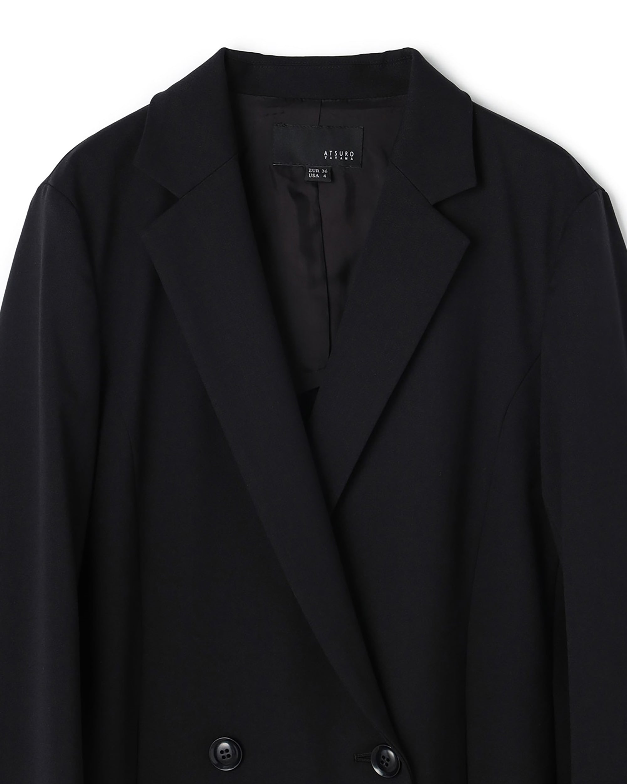 Impression Wool Mix Double Breasted Mid Length Blazer