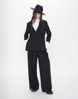 Impression Wool Mix Double Breasted Mid Length Blazer