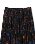 Vintage Floral Print Pleated Culotte