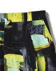 Abstract Floral And Geometric Print Baggy Pant