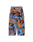 Abstract Floral And Geometric Print Baggy Pant