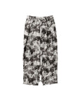 Abstract Floral N Geometric Print Folded Waist Baggy Pant