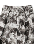 Abstract Floral N Geometric Print Folded Waist Baggy Pant