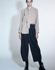 Denim Feel Baggy Pants