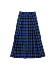 Glen Check Folded Side Wide Pants