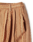 Border Fringe Wide Leg Pants