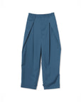Poly Rayon Folded Waist Taper Pants