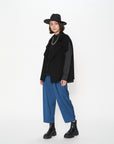 Poly Rayon Folded Waist Taper Pants