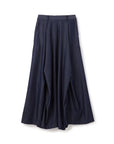 Poly Rayon Denim Like Folded Flare Skirt