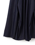 Poly Rayon Denim Like Folded Flare Skirt