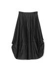 Poly Rayon Denim Like Chain Deco 2Way Flare Skirt