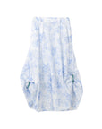 Vintage Floral Print Chain Deco 2Way Flare Skirt