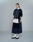Denim Mix Cs Cargo Flare Skirt